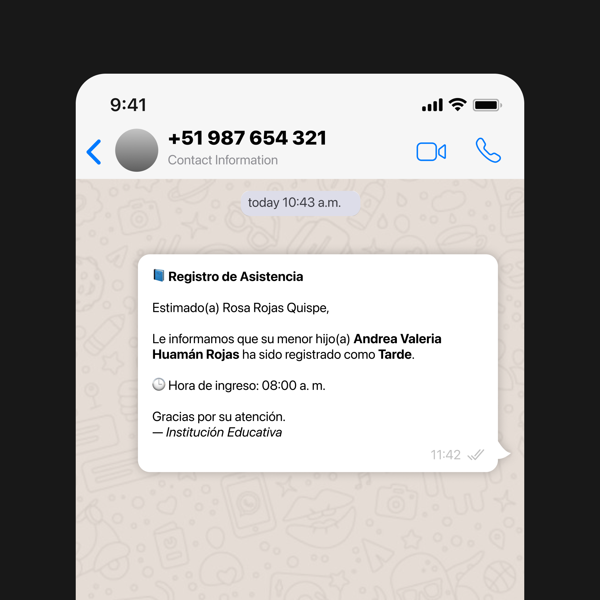 Control escolar con alertas al <span class="text-primary">instante</span>